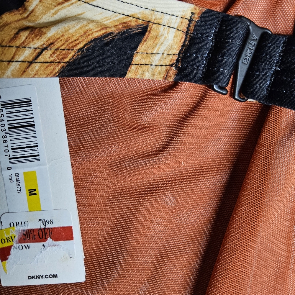 1DKNY Black and Tan size medium Swimsuit - Picture 4 of 9